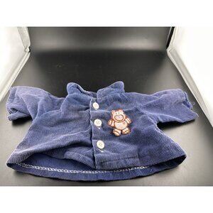 Vtg 1983 Cabbage Patch Kids Girl Navy Blue Corduroy Jacket White Bear Patch READ